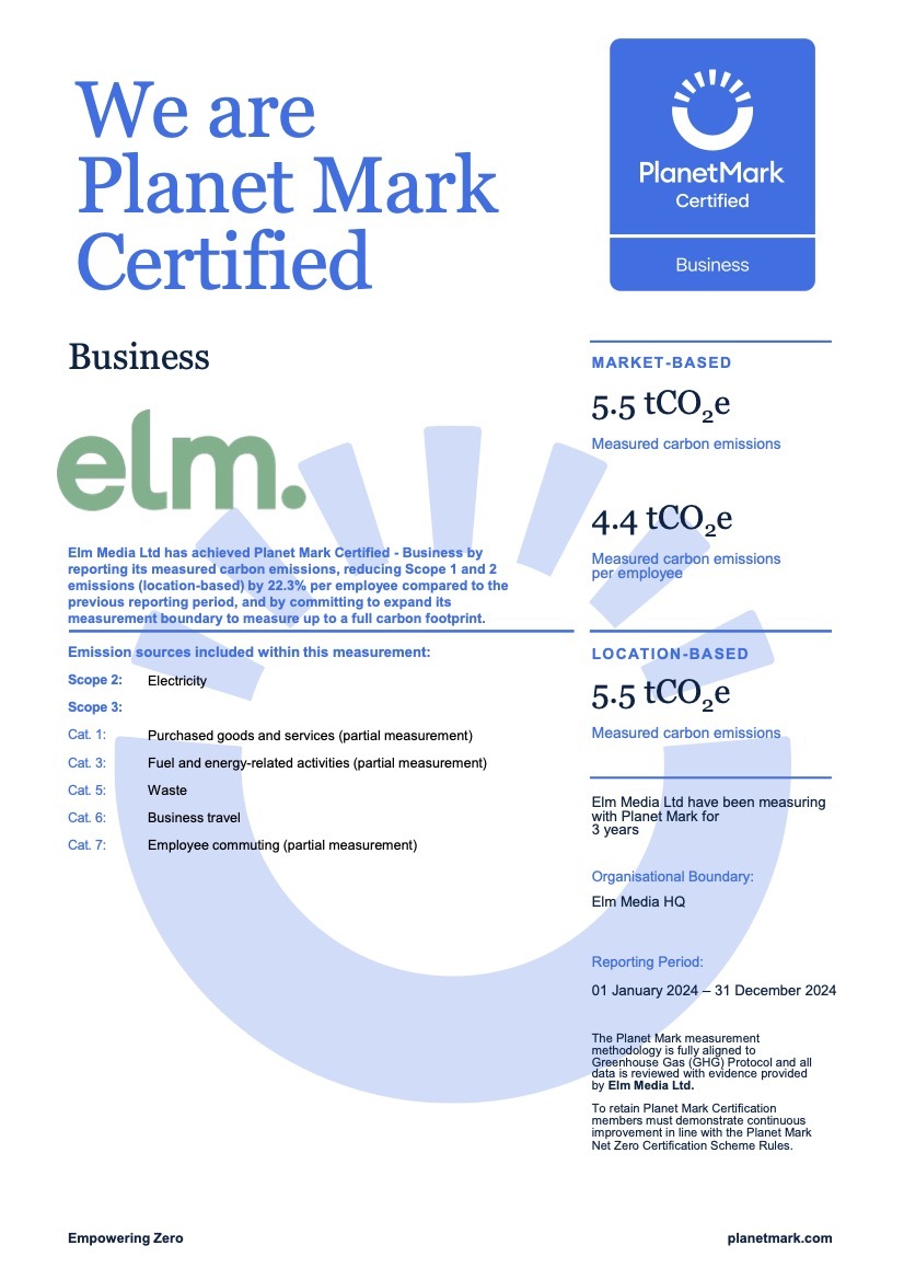 Elm Media Ltd Final Certificate YE2024 WEB